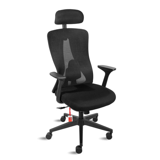 Scaun de Birou ergonomic Vitaholm Wave Mesh Foam Black