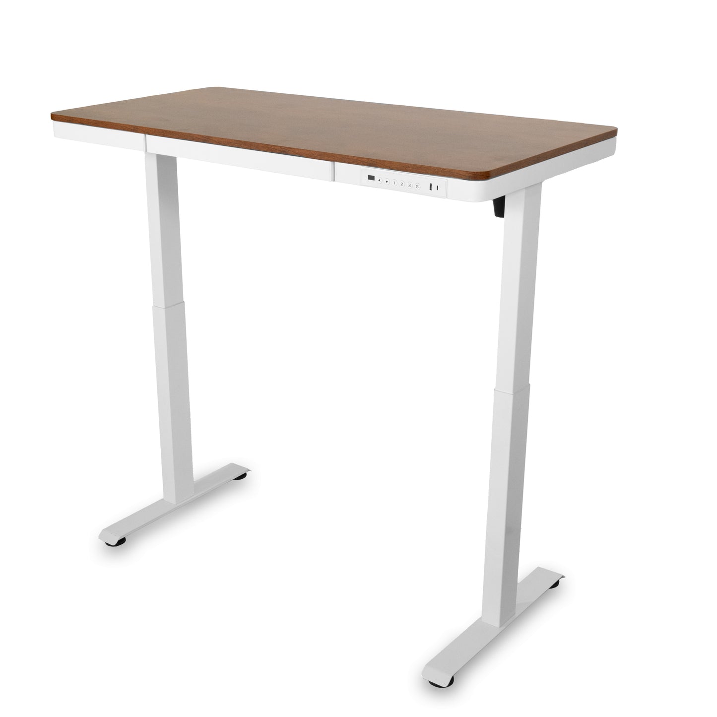 Birou reglabil electric Vitaholm Executive White wood