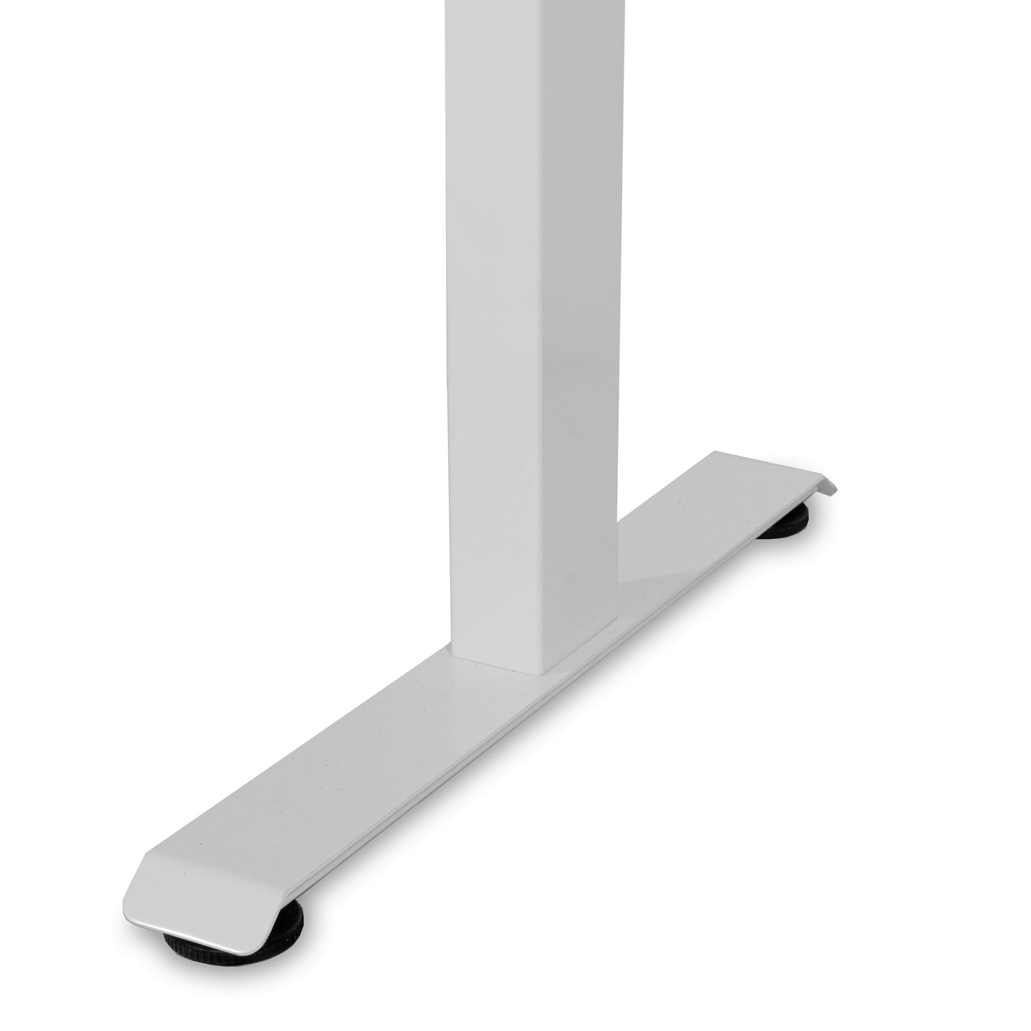 Birou reglabil electric Vitaholm Executive White Glass Top