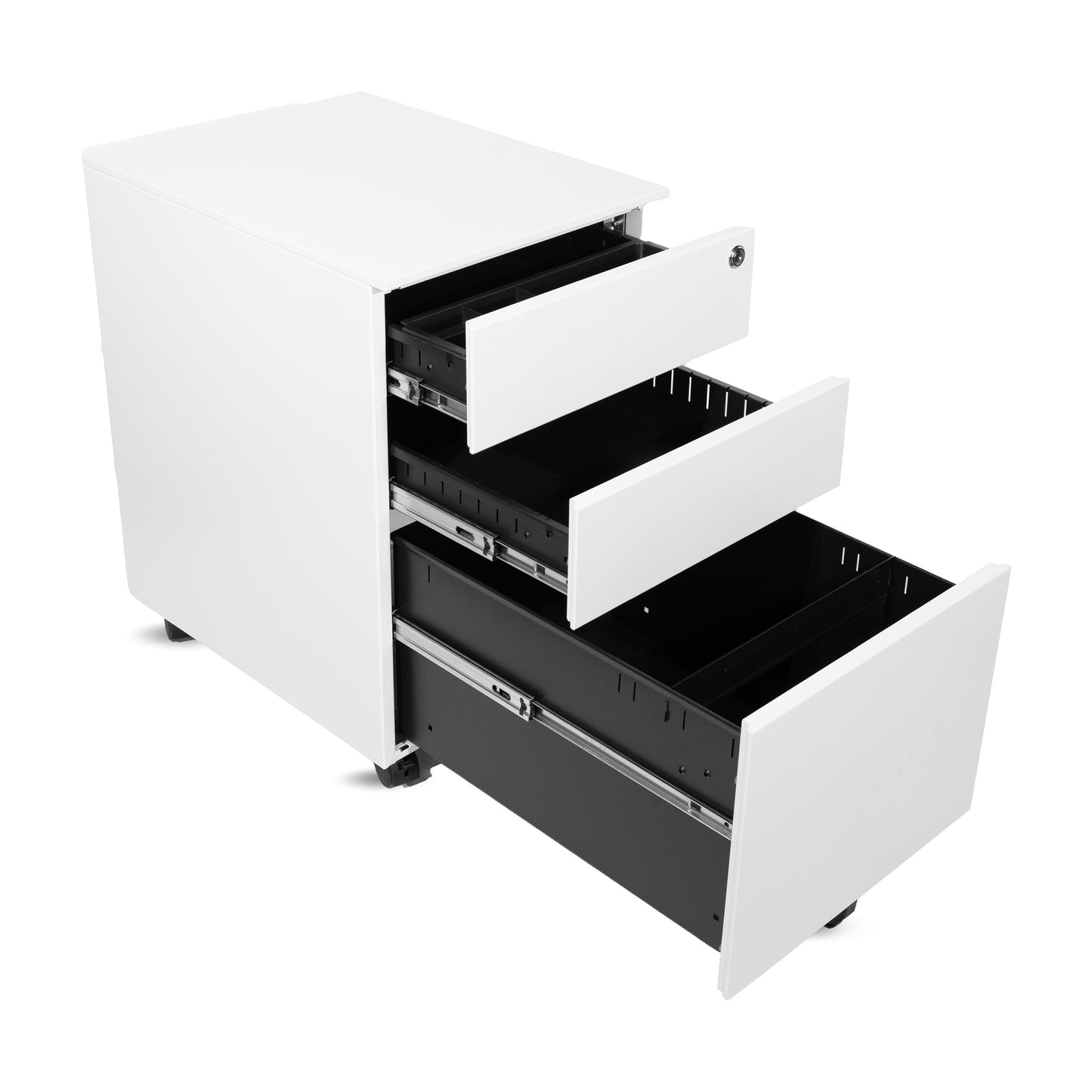 Sertar birou tip Rolobox Metal ALB