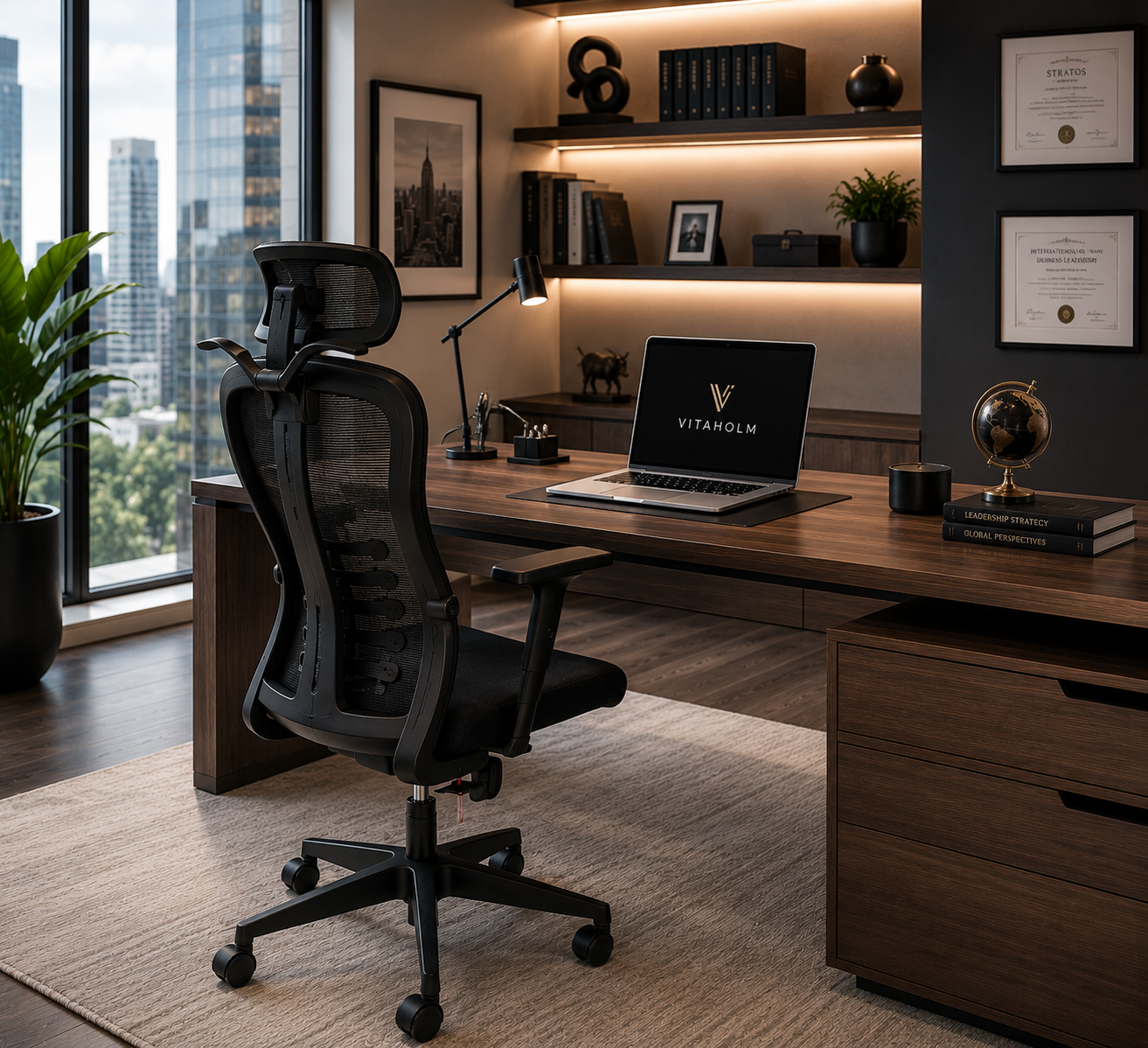 Scaun de Birou Vitaholm Space V2 Black