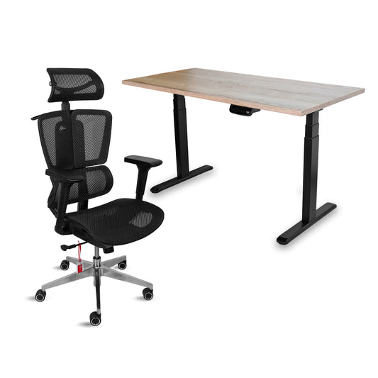 Set Ergonomic Vitaholm Master S (Scaun + Birou reglabil 1200/670 mm)