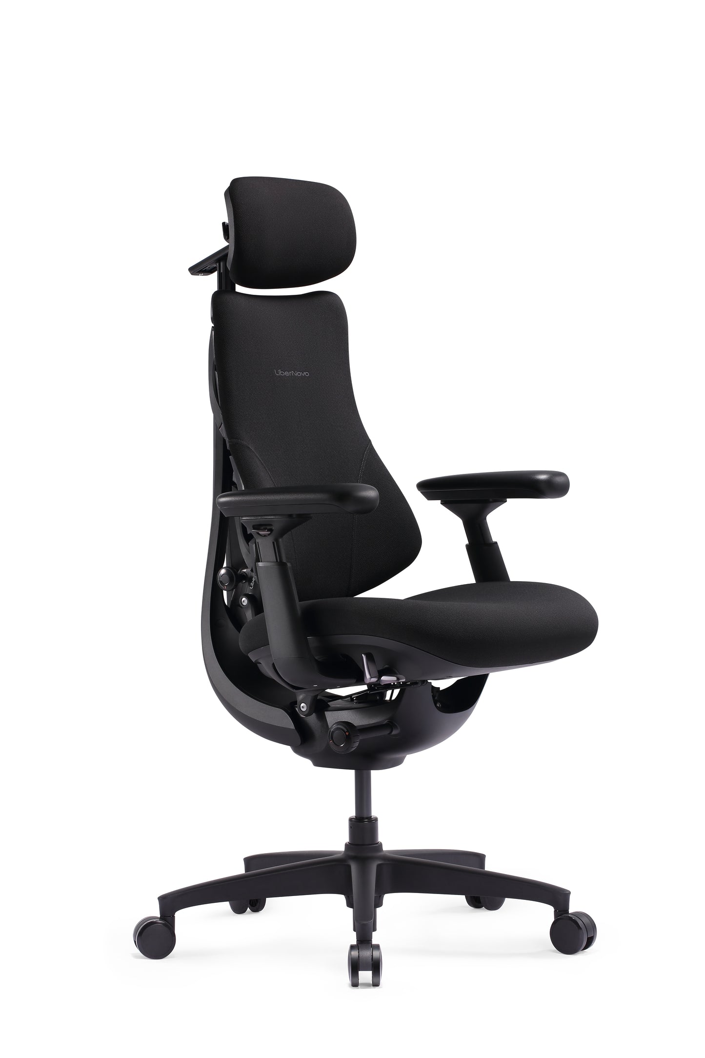 Scaun de birou ergonomic LiberNovo Omni SE Dynamic negru – vedere laterală