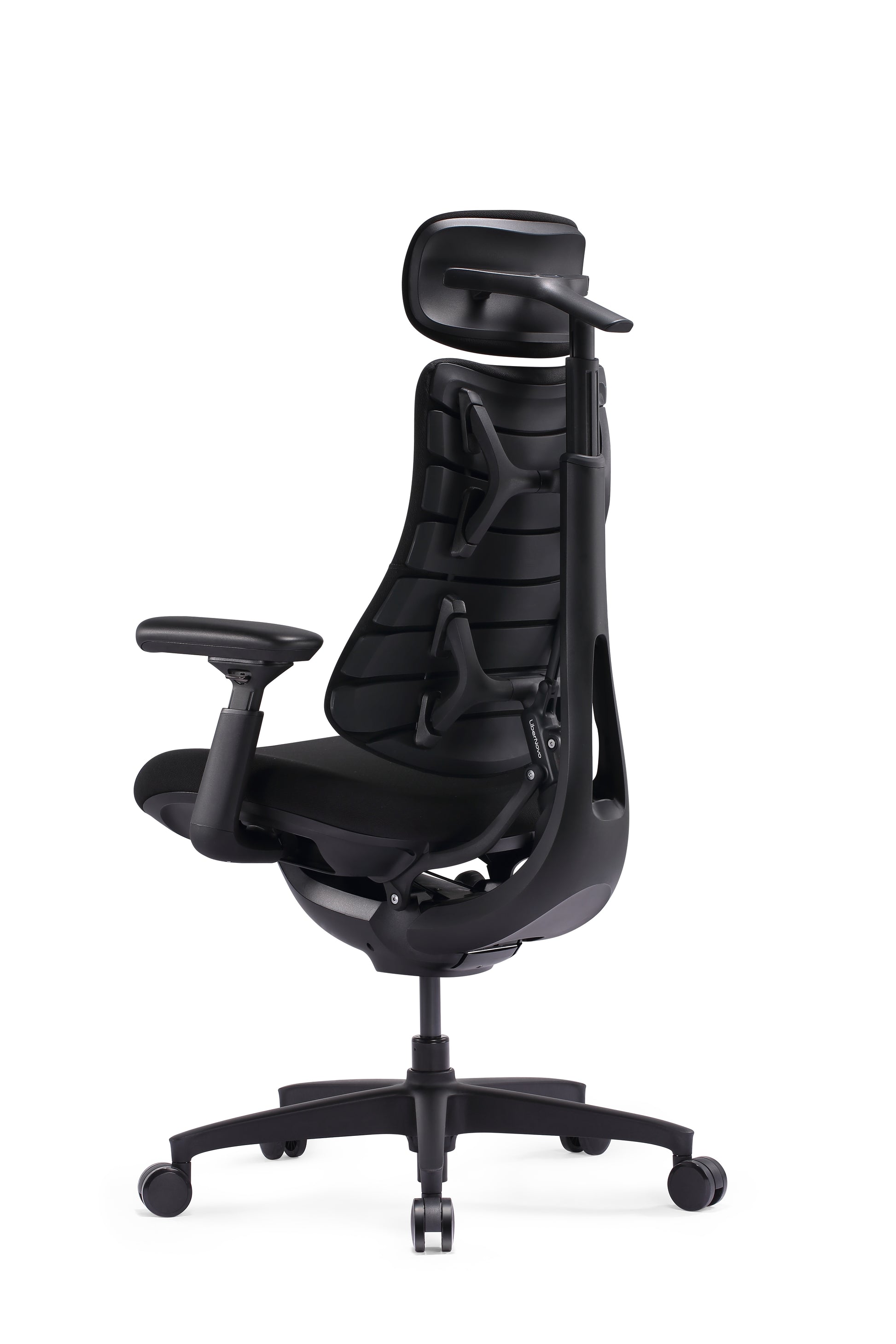 Scaun de birou ergonomic LiberNovo Omni SE Dynamic negru – vedere din spate
