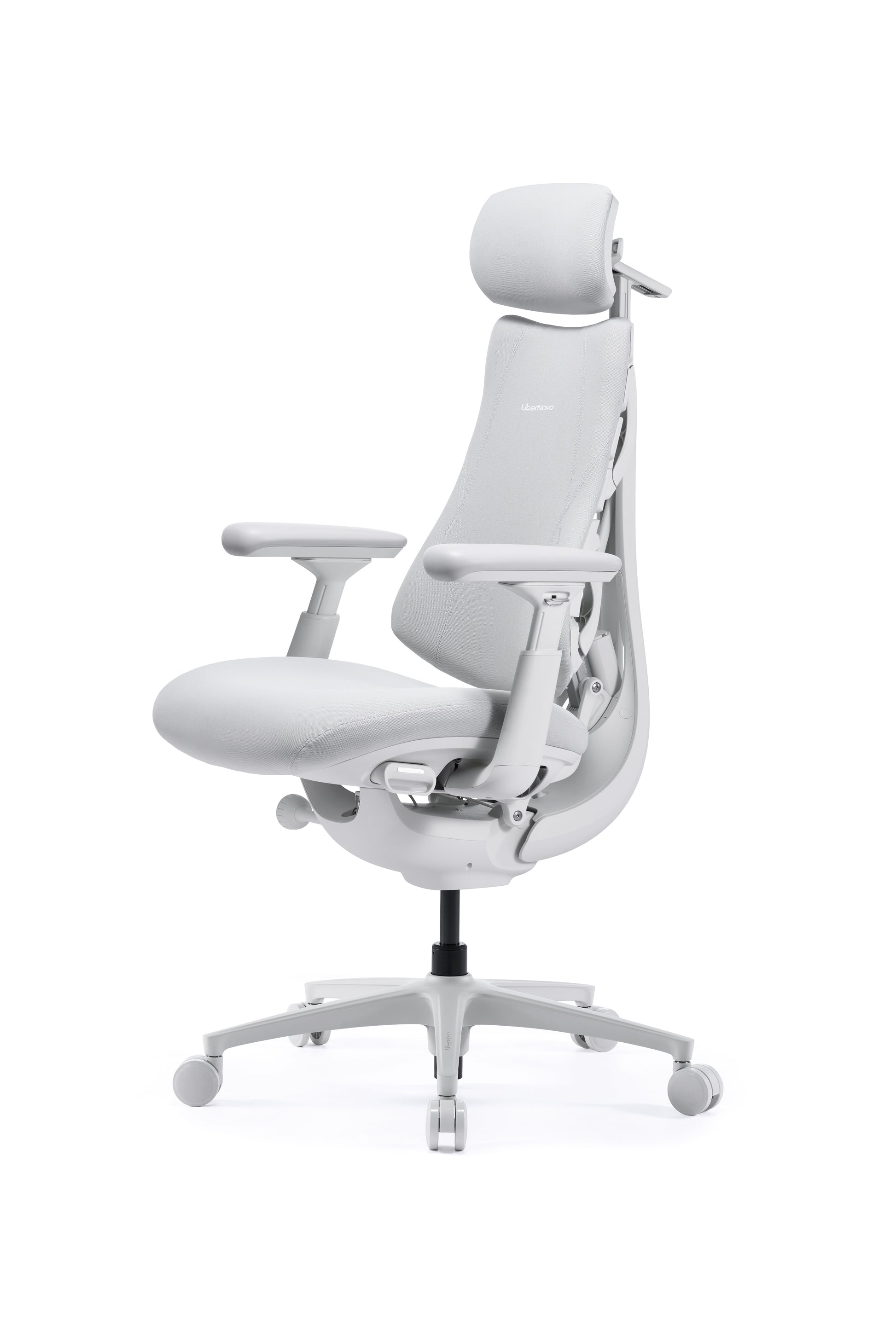 Scaun de birou ergonomic LiberNovo Omni GEN Dynamic alb – vedere din spate