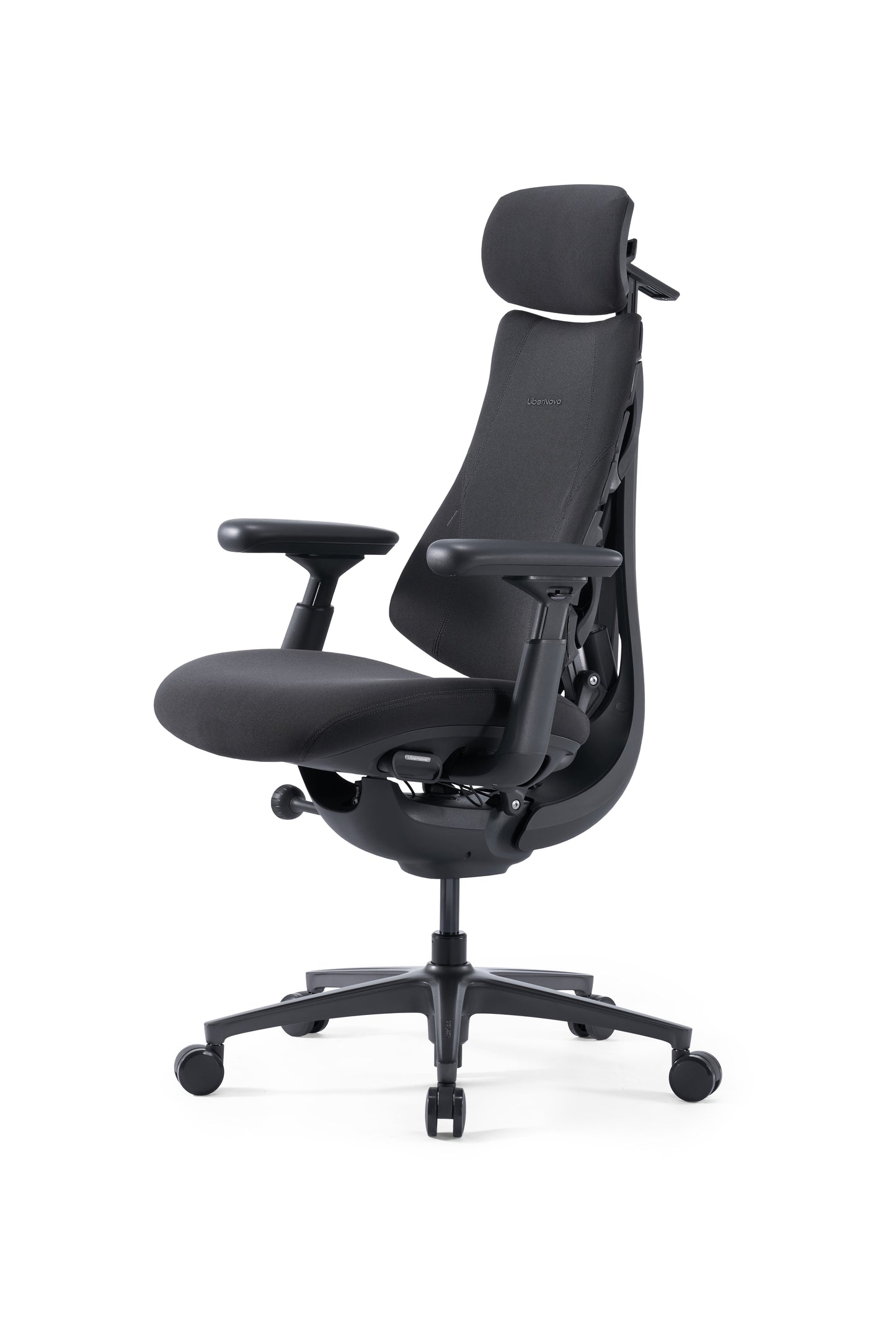 Scaun de birou ergonomic LiberNovo Omni GEN Dynamic negru – vedere laterală