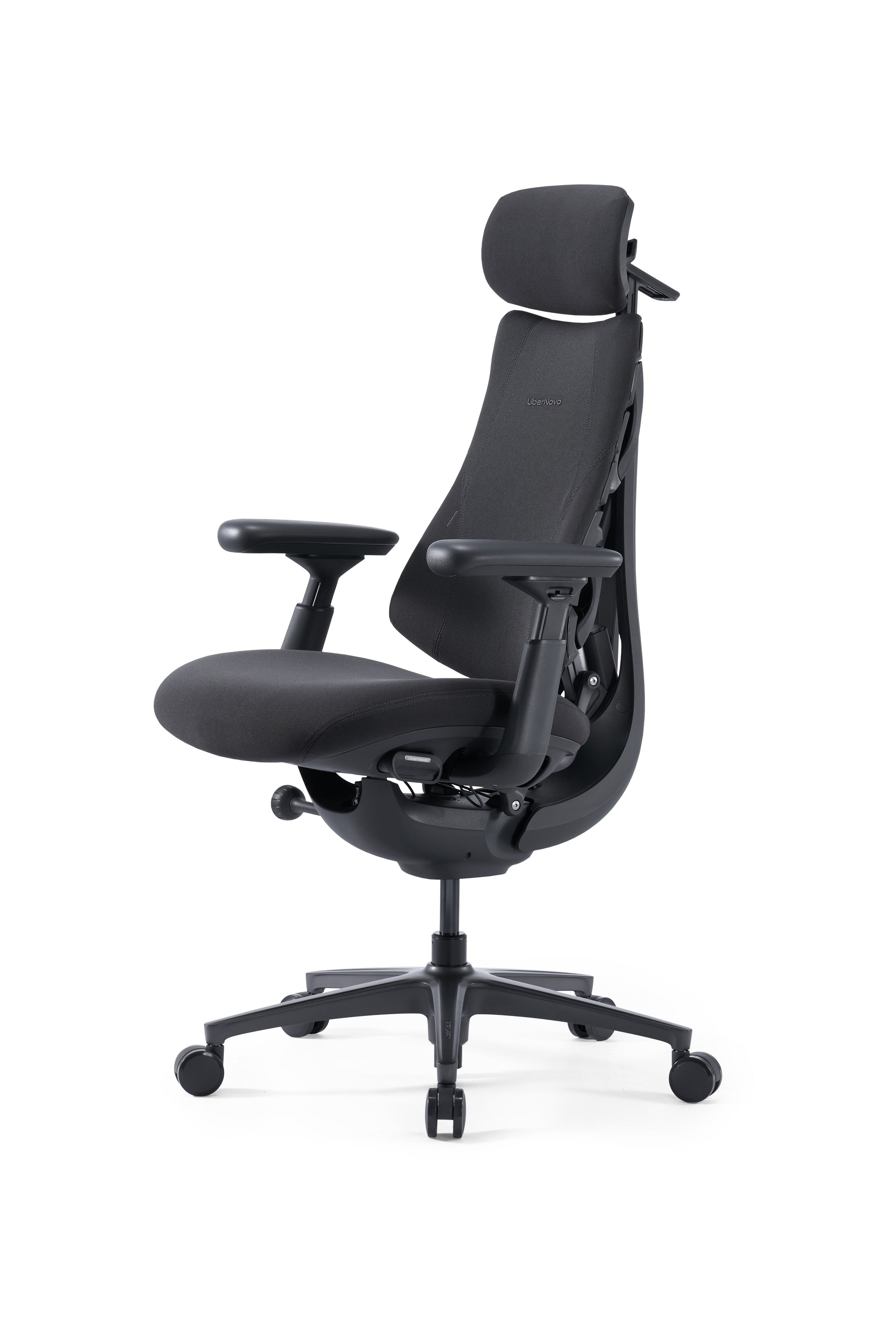 Scaun de birou ergonomic LiberNovo Omni GEN Dynamic negru – vedere laterală