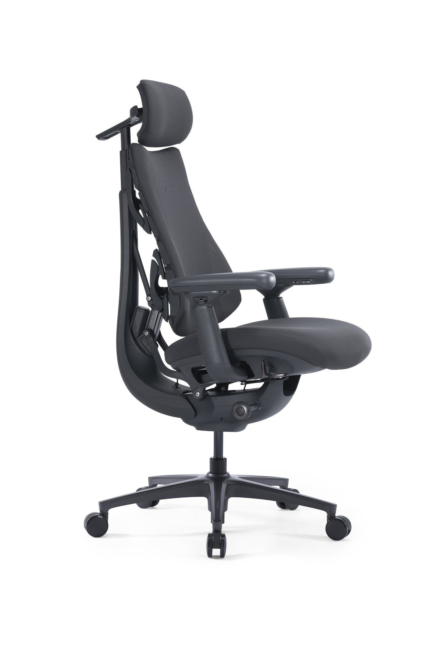 Scaun de birou ergonomic LiberNovo Omni GEN Dynamic negru – detaliu bază și role