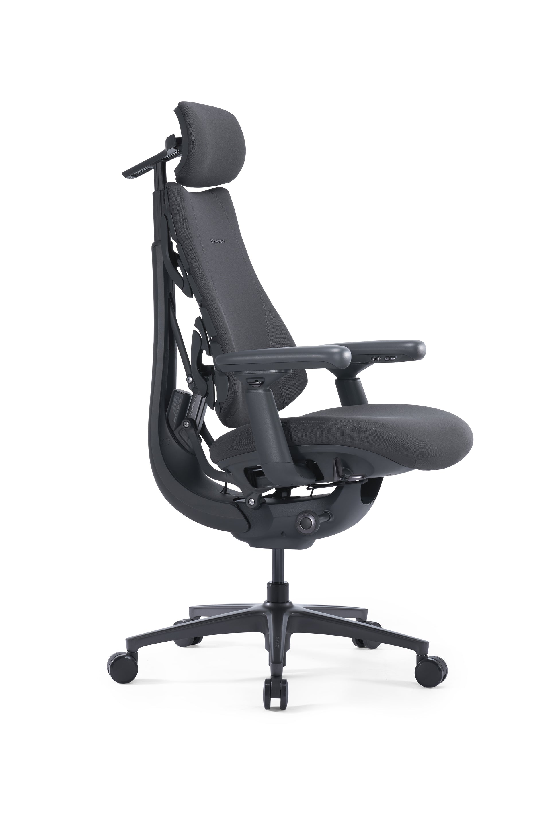 Scaun de birou ergonomic LiberNovo Omni GEN Dynamic negru – detaliu bază și role