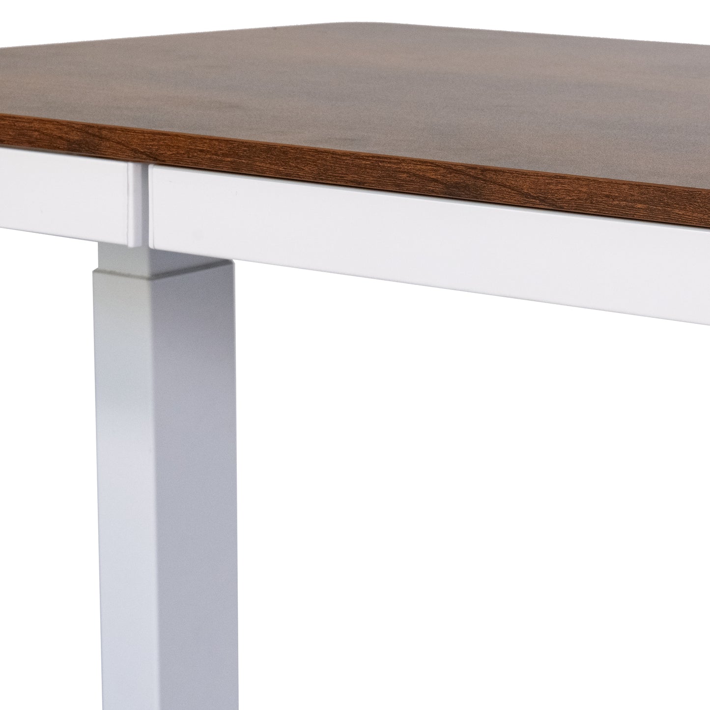 Birou reglabil electric Vitaholm Executive White wood