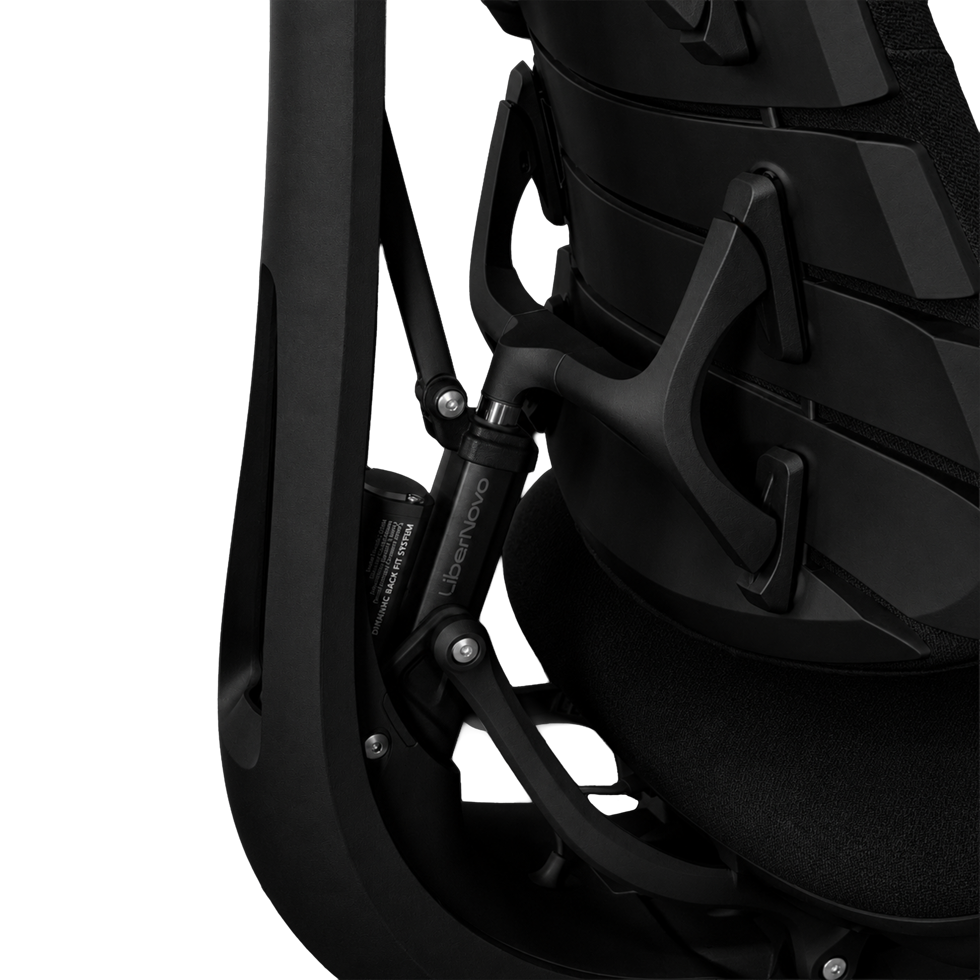 Scaun de birou ergonomic LiberNovo Omni negru nou – detaliu 1