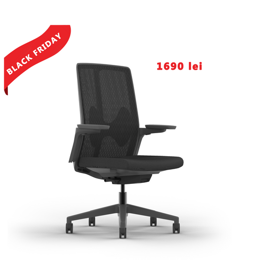 Scaun de birou ergonomic Goodtone Butterfly Black