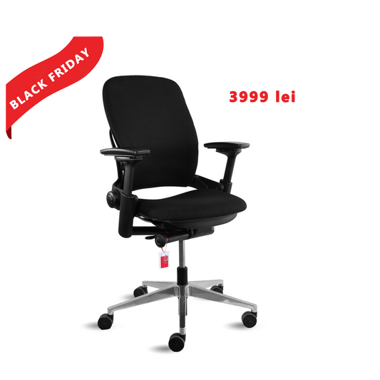 Scaun de birou Steelcase Leap V2 Negru Full