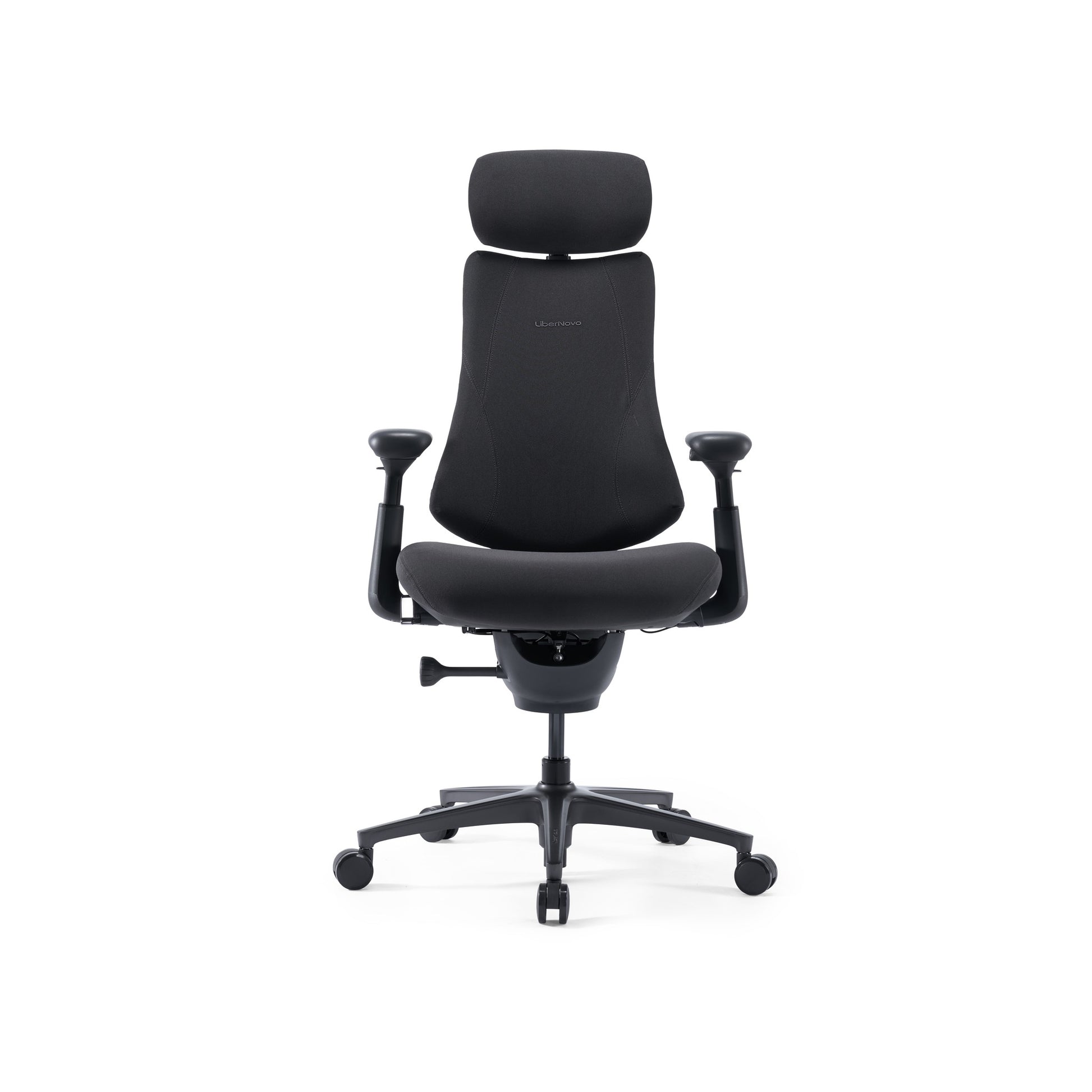 Scaun de birou ergonomic LiberNovo Omni GEN Dynamic negru – vedere din față